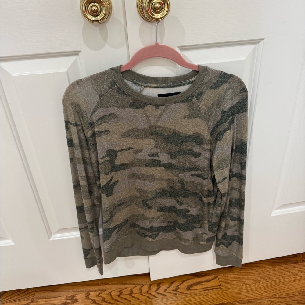 Lucky Brand Green Patterned Sweater